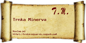 Trnka Minerva névjegykártya